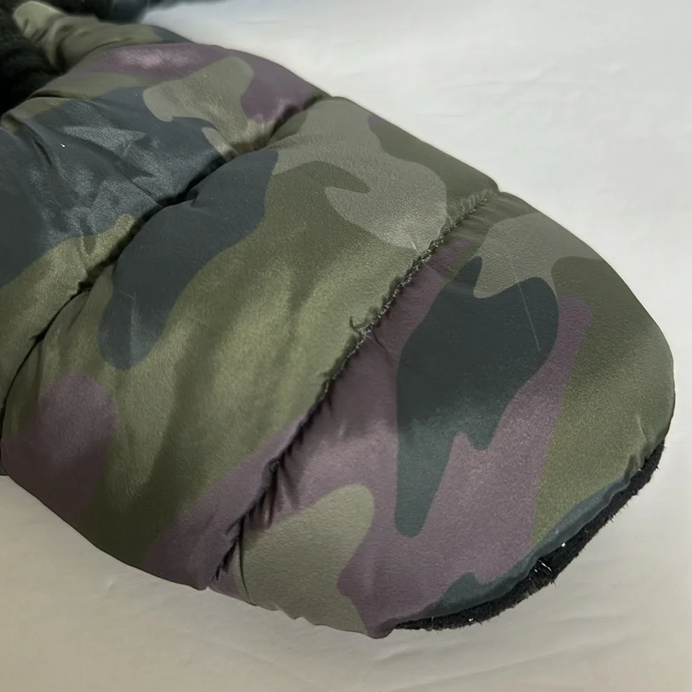 MUK LUKS Unisex Quilted Slipper Booties - Green, S/M (8-10) NWT